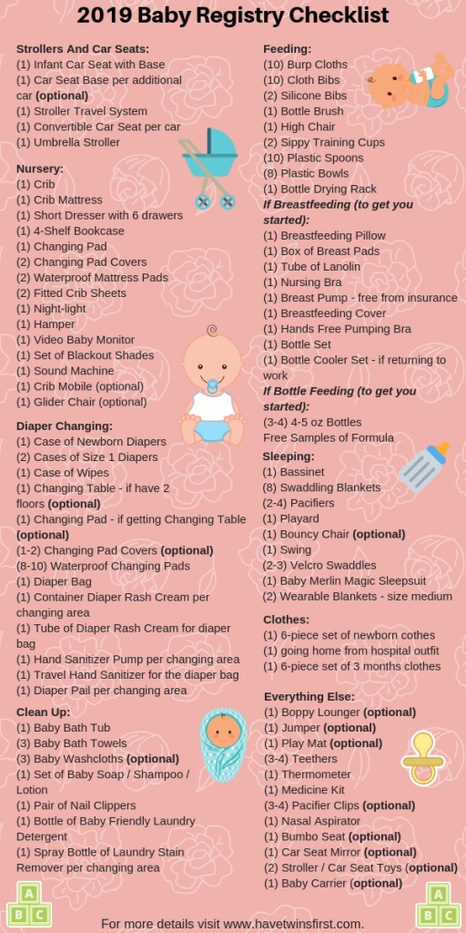 baby registry checklist 2019