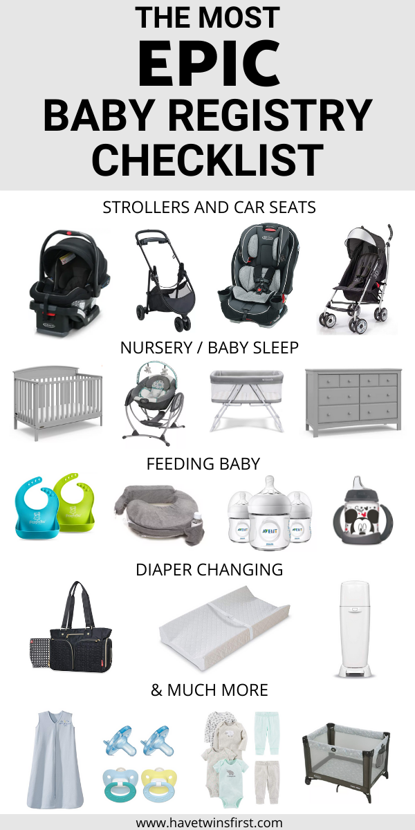 items needed for baby registry