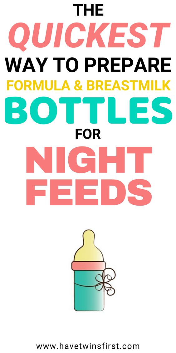 formula feeding at night