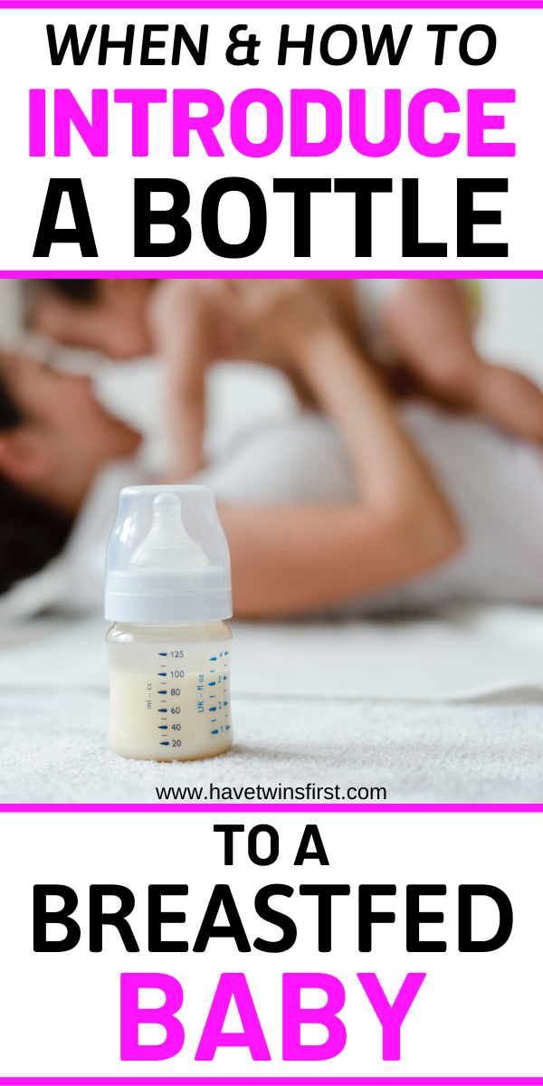 introducing a bottle of expressed milk